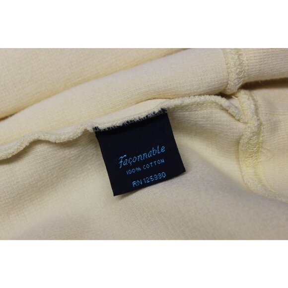 Faconnable Pullover Sweater Men’s Size Large V-Notch Crew Neck Tight Knit - Picture 8 of 16